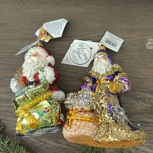 Two New Christopher Radko Christmas Ornaments